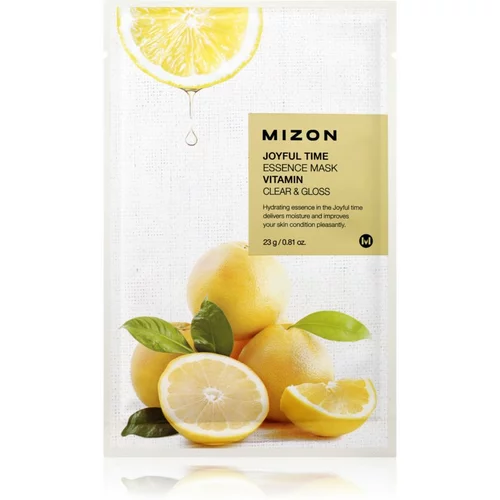 Mizon Joyful Time Vitamin maska iz platna s čistilnim in osvežilnim učinkom 23 g