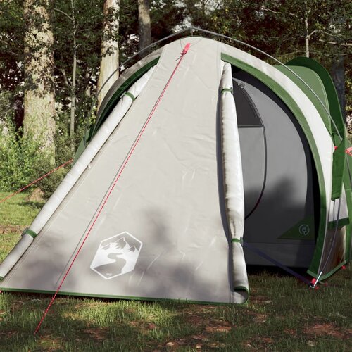 VidaXL &amp;Scaron;otor za kampiranje za 2 osebi zelen 320x140x120 cm 185T taft Slike