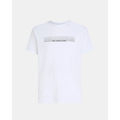 Karl Lagerfeld Majice s kratkimi rokavi B3M17001 Bela Cene