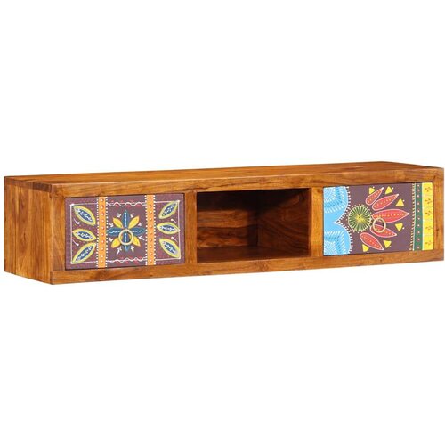 vidaXL Stenska TV omarica Multicolor 100x30x22 masivni les akacije Cene