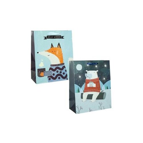  Vrečka darilna  32x26x12cm novo leto PROMOCIJA Cene