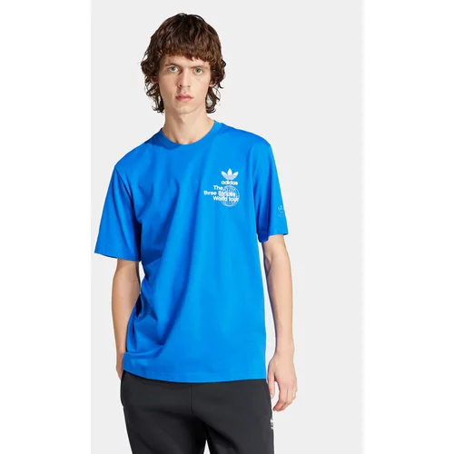 Adidas Majica BT IS0182 Modra Regular Fit