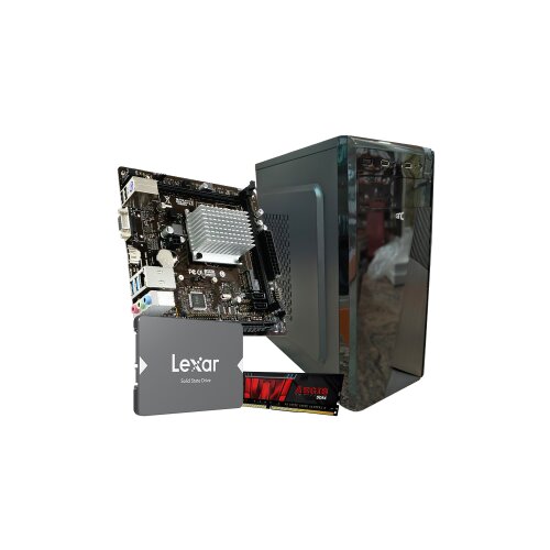 GNC &amp;Scaron;KOLARAC Win 11 Pro, Intel Cel.Quad Core J4125 up to 2.7GHz, MB J4125NHU, RAM 8 GB DDR4 2666 MHz, SSD 256 GB, Kući&amp;scaron;te + 500W, 2Y Slike