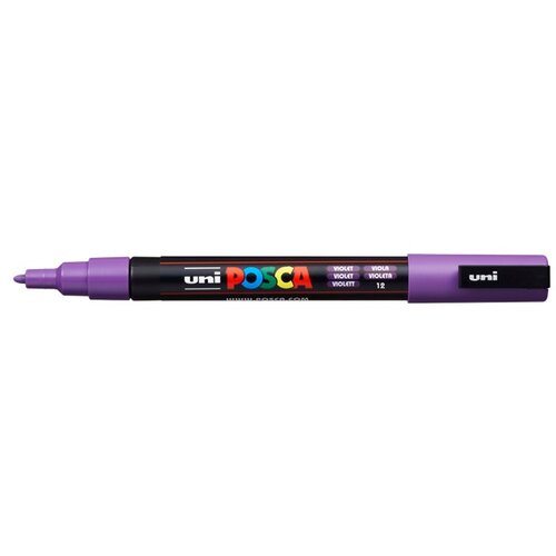 Marker UNI POSCA PC-3M 0.9 - 1.3 MM purple (12) Slike