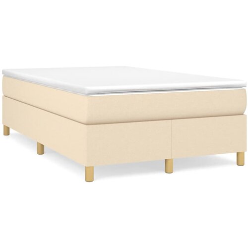 Maison Chic Box spring postelja - Vzmetna postelja z vzmetnico krem 120x200 cm blago SL19045, (21885262) Cene