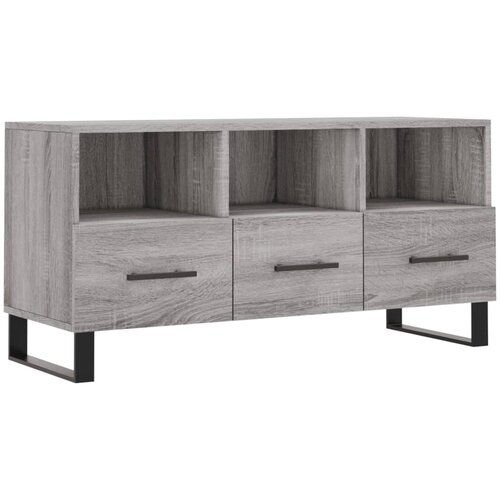 Maison Chic TV omarica - TV enota - Televizijska omarica siva sonoma 102x36x50 cm inženirski les, (21698794) Cene