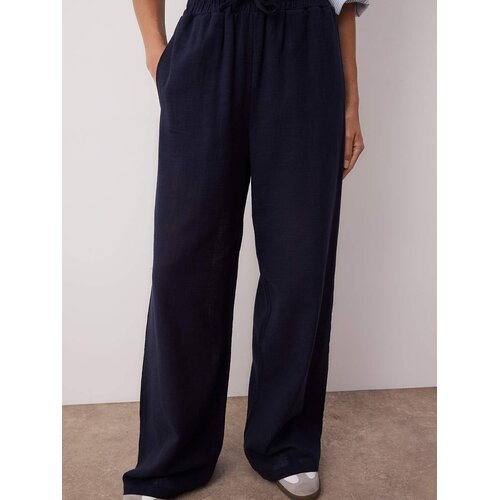 Trendyol Ženske pantalone TWOSS25PL00121, Tamnoplave Cene