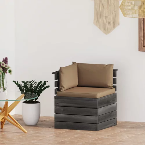  kutna sofa od paleta od borovine s jastucima