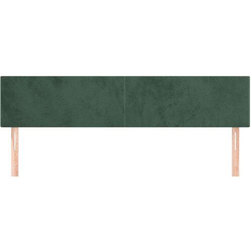  Uzglavlja 2 kom tamnozelena 80x5x78/88 cm bar&amp;scaron;unasta Slike