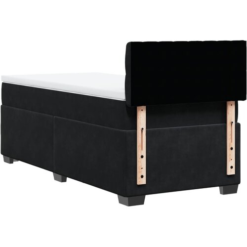 Box spring krevet s madracem crni 100x200 cm bar&amp;scaron;unasti Slike