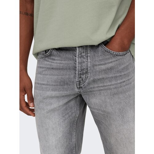 Only &amp;amp; Sons Kavbojke &amp;#039;Edge&amp;#039; siv denim Slike