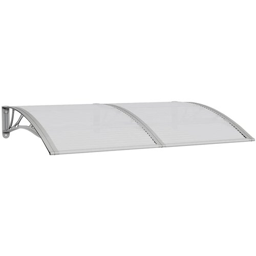 Maison Chic Nadstre&amp;scaron;ek - Senčniki za vrata siv 150x100 cm polikarbonat, (22039264) Slike
