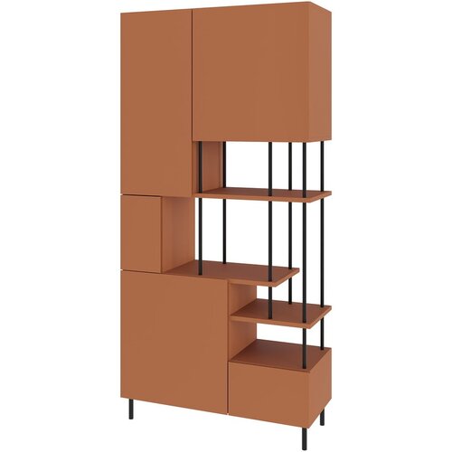 Marckeric Opečnato oranžen regal 84x175 cm Perla – Cene