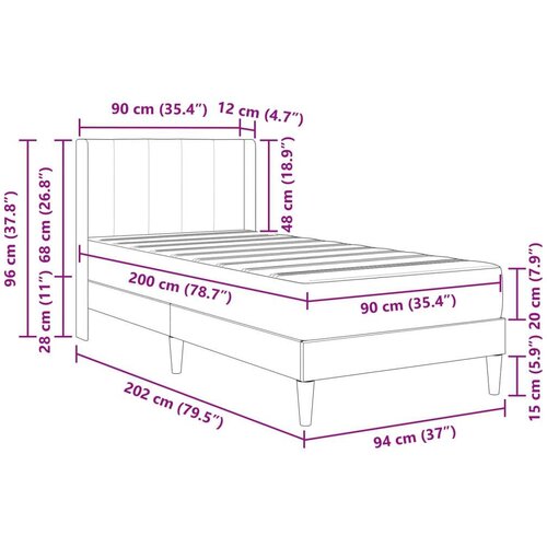  Okvir za krevet Crna 90 x 200 cm Bar&amp;scaron;un - Crna 90 x 200 cm Slike