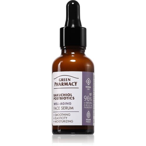 Green Pharmacy Bakuchiol &amp;amp; Postbiotics Serum serum proti staranju kože 30 ml Slike