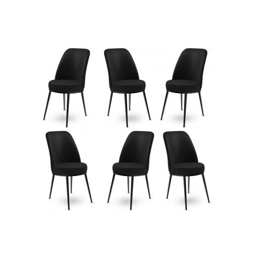 Hanah home Set od 6 trpezarijskih stolica Dexa crne boje Cene