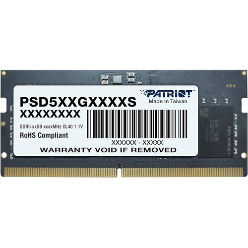 Patriot Memory Signature Line DDR5 SO-DIMM 16GB 5600MHz, Crni Cijene