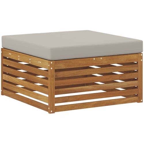  Set vanjskih sofa 6 kom. Prirodna i svjetlosiva Poliester Slike