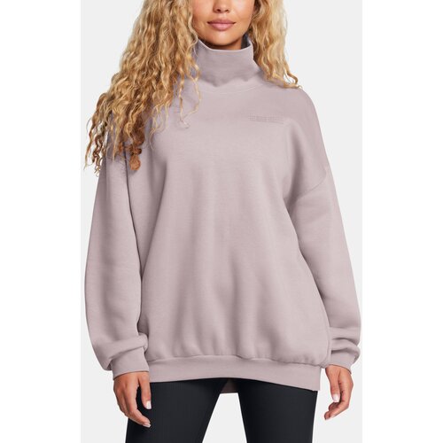 Under Armour Women's sweatshirt UA Icon Fleece OS Mock Crew-GRY - Women's Slike