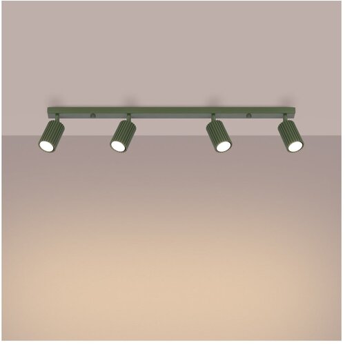 Nice Lamps Zelena stropna svetilka 6,5x81 cm Gleam &amp;ndash; Slike