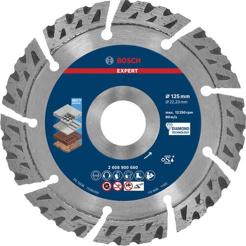Bosch EXPERT MultiMaterial dijamantska rezna ploča od 125x22,23x2,2x12 mm 2608900660 Cene