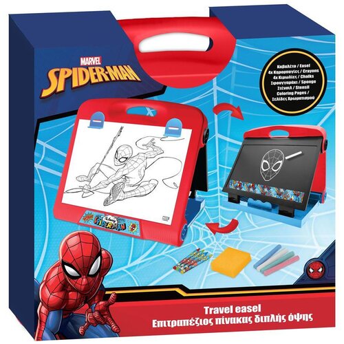 Luna Spiderman: Travel Art prijenosni dvosmjerni slikarski stalak Slike
