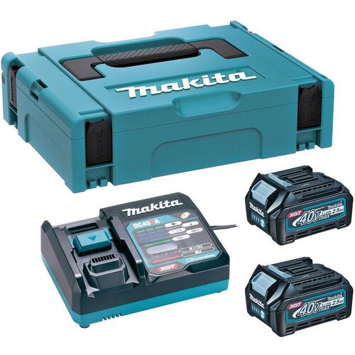 Makita XGT set 2x2,5Ah BL4025B 40V XGT baterije + DC40RA punjač - 191J81-6 Slike