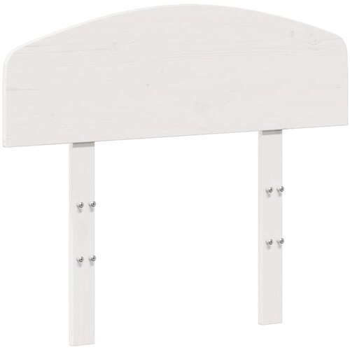 Maison Chic posteljno vzglavje - vzglavna omarica - nočna omarica bela 100 cm trdna borovina, (21706302) Slike