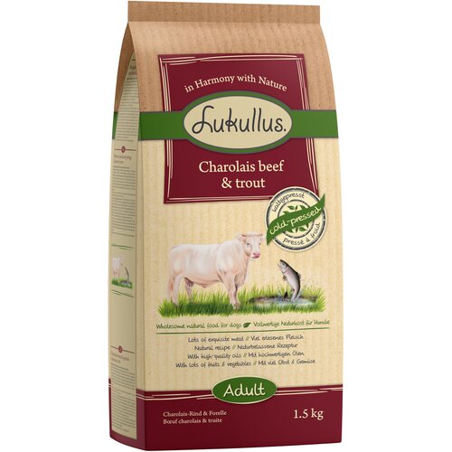 Lukullus charolais govedina i pastrva - 1,5 kg Cijene