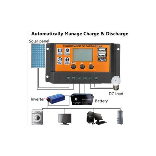 Gembird SOL-CONTROL30AO gmb orange mppt auto solar charge controller 100A 50A 30A 20A 10A Slike