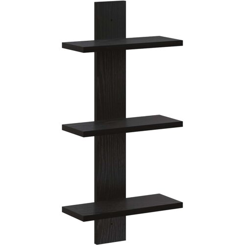  Zidna polica Crni hrast 30 x 13.5 x 64.5 cm Prerađeno drvo Cijene