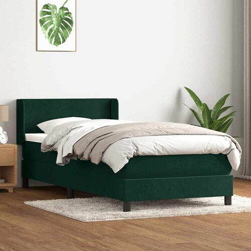 Box Spring krevet s madracem tamnozeleni 80x220 cm bar&scaron;un Cijene
