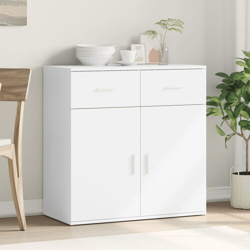  Komoda bijeli 79x38x80 cm od konstruiranog drva Slike