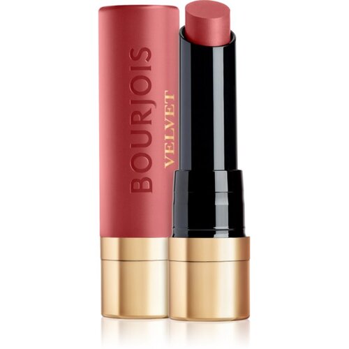 Bourjois Rouge Velvet The Lipstick dolgoobstojna &amp;scaron;minka z mat učinkom odtenek 49 Maca Rose 2.4 g Slike