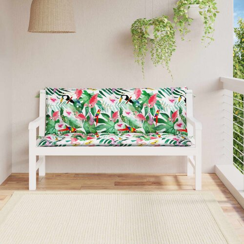 vidaXL Jastuci za vrtnu klupu 2 kom višebojni 150x50x7 cm od tkanine Cijene