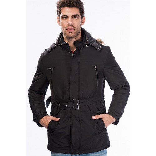 Dewberry M8633 MEN&amp;#039;S COAT-BLACK Slike
