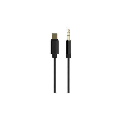 Audio kabl GEMBIRD USB type-C to stereo 3.5 mm AUX cable, 1.5 m, black, CCA-CM3.5M-1.5M Slike