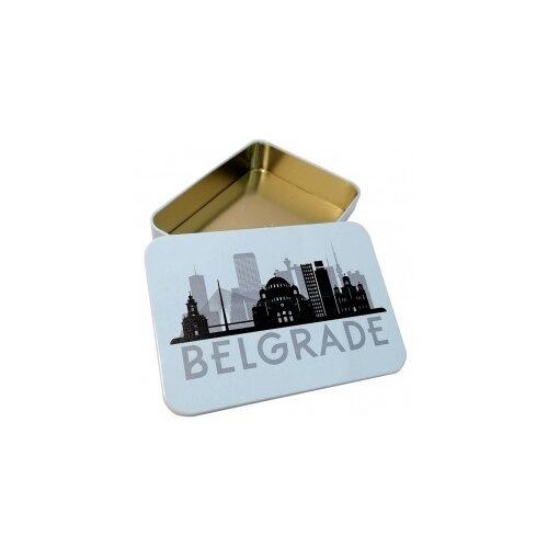 Metalna kutija belgrade 14,2x10x3 cm plava Slike
