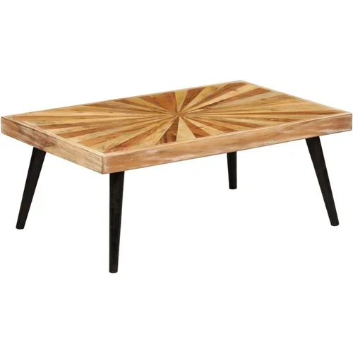  Klubska mizica iz trdnega mangovega lesa 90x55x36 cm