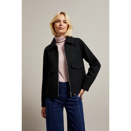 Moodo Women&amp;#039;s jacket with large pockets - black Slike