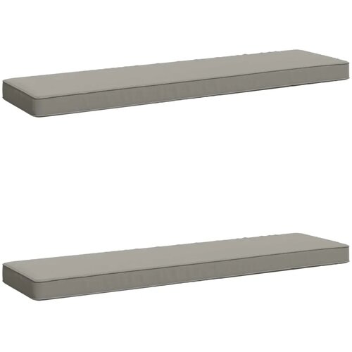  Jastučići za klupe - 2 dijela VUGHT 2 pcs 100% poliester Siva - Siva (poliester) 110 x 30 cm 2 Cijene