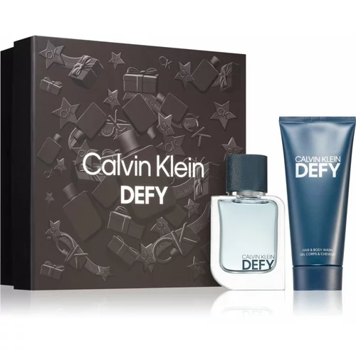Calvin Klein defy darovni set toaletna voda 50 ml + gel za tuširanje 100 ml za muškarce