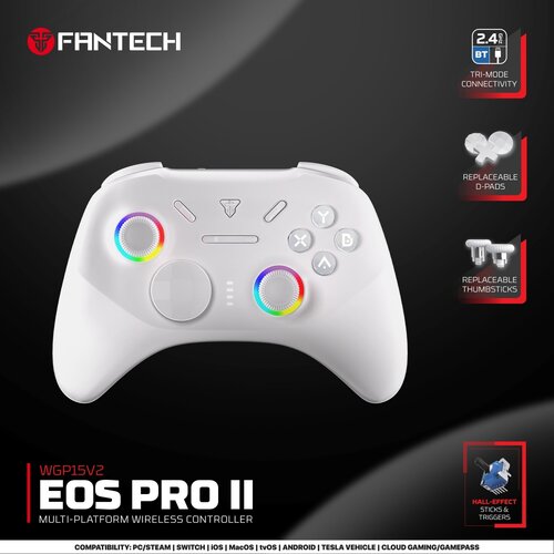  Joypad wireless Fantech WGP15V2 EOS PRO II multiplatform RGB beli Slike