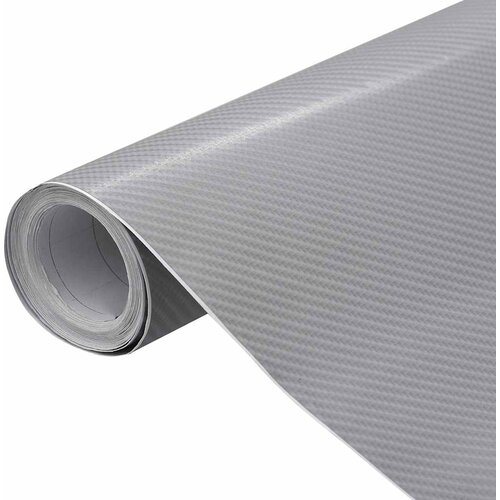  Folije za automobil 2 kom 4D srebrne 100 x 150 cm + 50 x 150 cm Slike