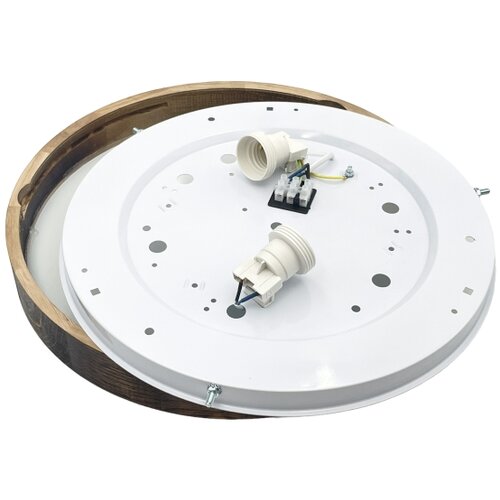 Brilagi plafonsko svetlo carvalho slim smokey 2xE27/60W/230V hrast pr. 37,5 cm Slike