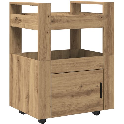 vidaXL Kuhinjski kolica Artisan Oak 60x45x80 cm Konstruirano drvo Cijene