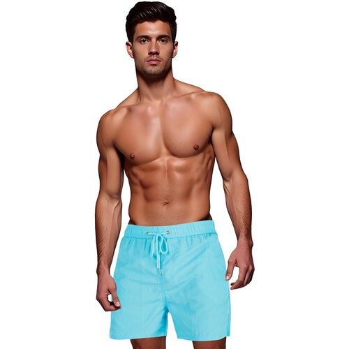 DStreet Spodenki męskie kąpielowe jasnoniebieskie Slike