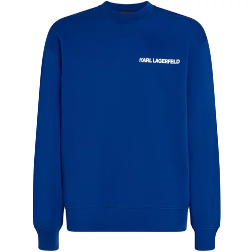 Karl Lagerfeld Majica 'Outline' temno modra / bela