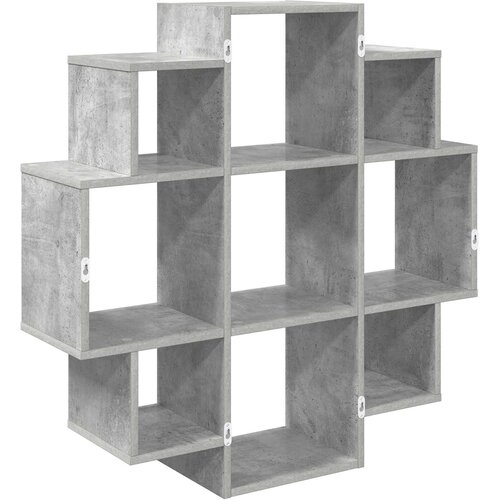  Polica na zidu Betonska siva 90 x 25 x 90 cm Konstruirano drvo Slike