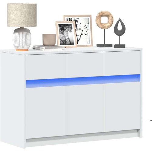 TV ormarić LED bijeli 91x34x61 cm od konstruiranog drva Cijene